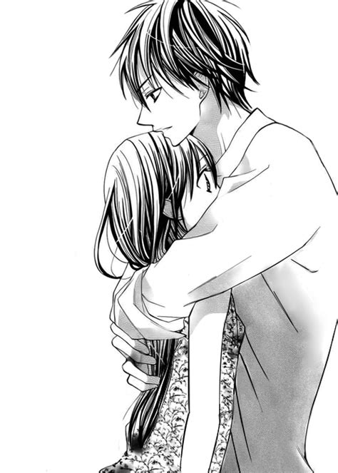Cute Anime Couple Cuddling Drawings