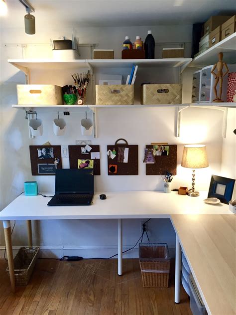 This product is an ideal option for anyone that wants a good and durable desk for home or office. Ikea linnmon desk, algot shelving es | Ikea linnmon desk, Linnmon desk, Ikea algot