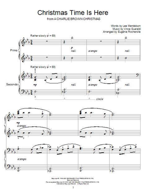The special features music composed by jazz pianist vince guaraldi. Christmas Time Is Here (from A Charlie Brown Christmas) piano sheet music by Vince Guaraldi - 4 ...