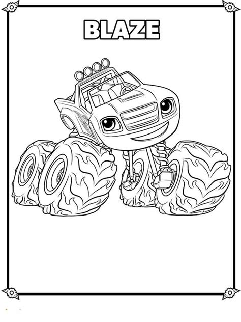 Turn on the printer and click on print the drawing. Blaze And The Monster Machines coloring pages. Free ...