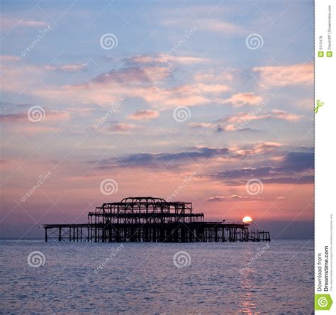Brighton S West Pier At Sunset Stock Photo Image Of Interest England