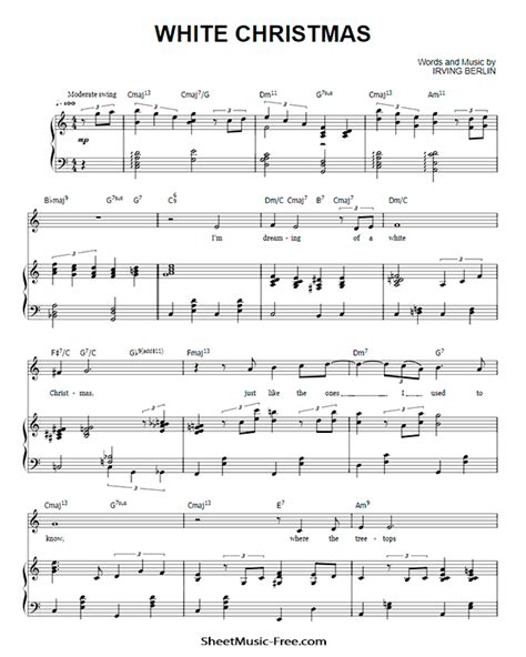 White Christmas Sheet Music Michael Buble ♪ Sheetmusic Freecom