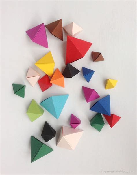 13 Projects To Make With Paper Origami Geometric Shapes Paper Art