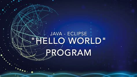Hello World Program In Java Youtube