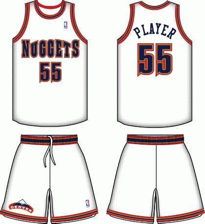 Updates the uniforms for the denver nuggets. Denver Nuggets Home Uniform - National Basketball ...