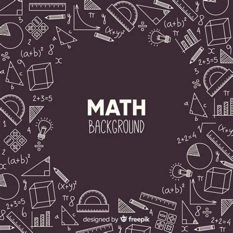 Premium Vector Realistic Math Chalkboard Background Math Design