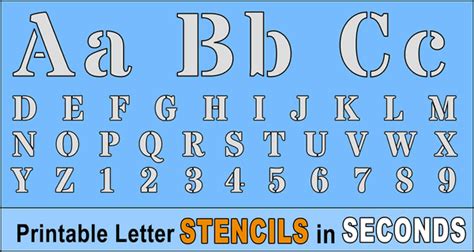 Printable Stencils Free Alphabet Font And Letter Templates