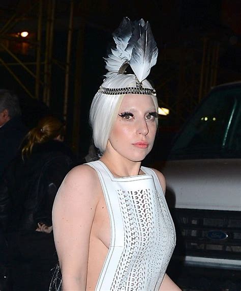 Lady Gaga Flashes Side Boob In See Through Dress And Stuns Onlookers At Local Diner Mirror Online