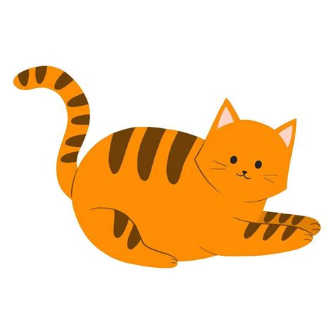 Cute Tabby Cat Vector Illustration 29168057 Vector Art At Vecteezy