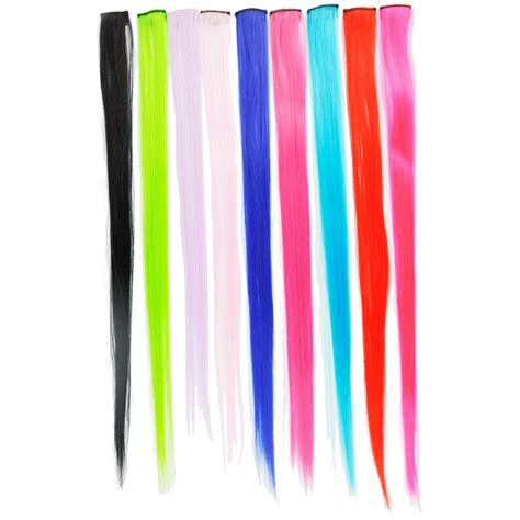 Neon Uv Hot Bright Coloured Clip In Hair Extensions 20 Fashion Fancy