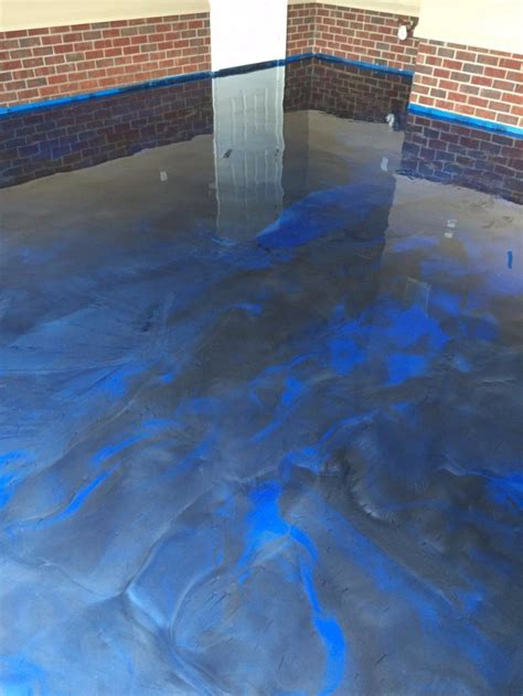 We serve ottawa and the surrounding area in ontario. Awesome metallic epoxy garage floor done in blue jean ...