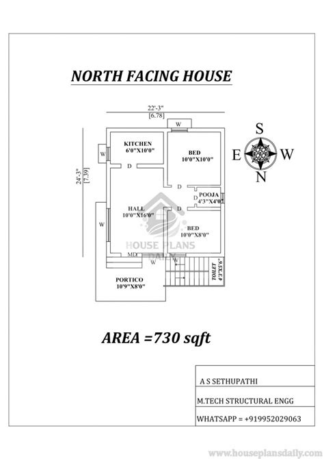 North Facing House Plans As Per Vastu Shastra North Home House Plan