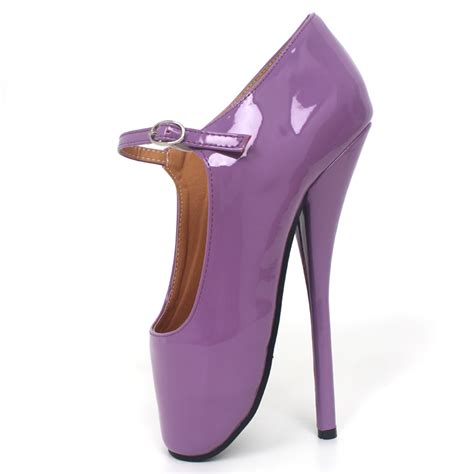 8 inch sexy ballet high heels shoes spike heel fetish dancer pointe toe ankle straps pumps plus