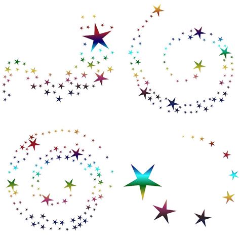 Rainbow Swirling Stars Clipart By Fantasy Cliparts Star Clipart