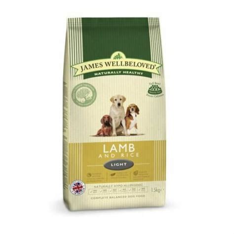 James Wellbeloved Lamb And Rice Light Dry Dog Food 125kg Adult Weight