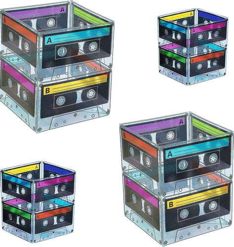 Cassette Tape Bucket Centerpiece 4 Pack 80s Party India Ubuy