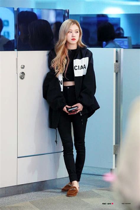 We are happy about everyone who shares our blackpink rose style blackpink rose outfit blackpink rose clothing blackpink rose fashion kpop style kpop outfit kpop clothing kpop. Chic Outfit Ideas From Blackpink Airport Style » Celebrity ...