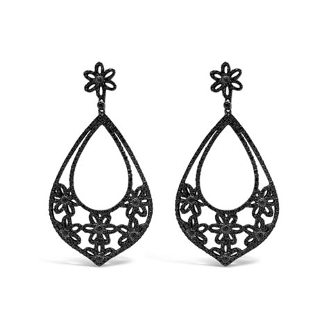 Black And White Earrings Clipart