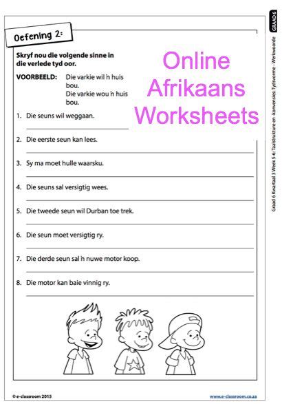 Verkleinwoorde Reels Teacha Grade 6 Online Afrikaans Worksheets