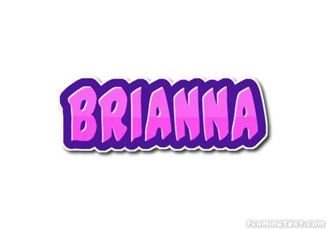 Brianna Logo Herramienta De Dise O De Nombres Gratis De Flaming Text