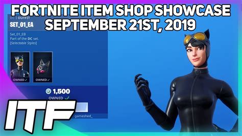 Fortnite Item Shop New Catwoman Skin Set September 21st 2019