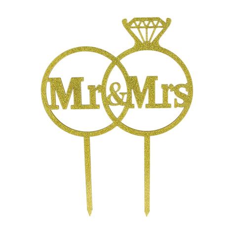 O Creme Mr Mrs In Ring Cake Topper Cake Toppers Party Candles