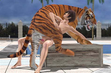 Rule 34 3d Feline Female Feral Human Interspecies Male Sex Straight Tiger Unknown Artist