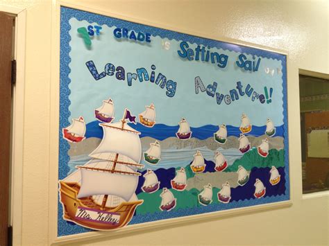 "1st Grade is Setting Sail on a Learning adventure!!" The students