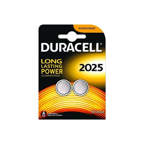 Duracell Dl2025 Coin Cell Battery 2 Pack