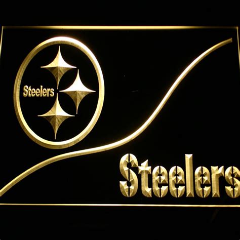 Steel and now owned by the american iron and steel institute (aisi). Pittsburgh Steelers Logo 3D Neon Sign - Gear Gump