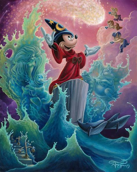 Fantasia Disney Fine Art Disney Artwork Mickey Mouse Art