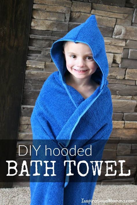 Choose plastic or cloth for different levels of comfort and support. DIY Hooded Bath Towel