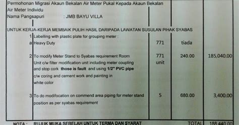 Beda kontrak dan perjanjian contoh kontrak kerja contoh perjanjian kerja sama hukum kontrak kontrak karyawan kontrak kerja. BAYU VILLA APARTMENT KLANG: Sebut Harga Kerja Pemasangan ...