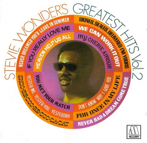 Stevie Wonder Stevie Wonders Greatest Hits Vol 2 1993 Cd Discogs