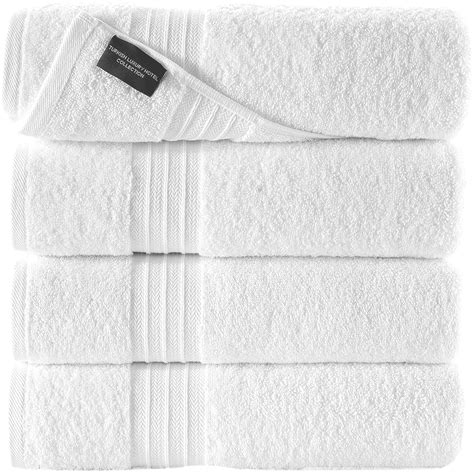 Qute Home White Bath Towels Set Of 4 Bosporus Collection Bath