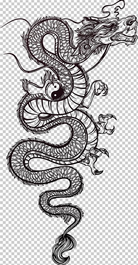 See more ideas about dragon, dragon tattoo, dragon tattoo designs. Chinese Dragon Tattoo Illustration PNG, Clipart ...
