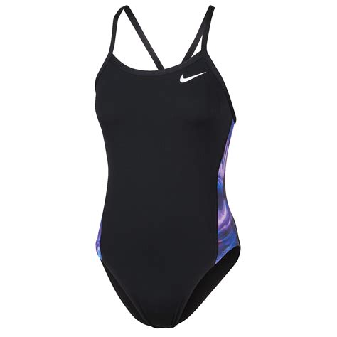 Nike Womens Racerback Print Inset Competition Swimsuit Big 5