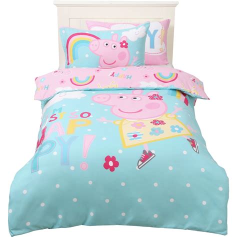 Peppa Pig Single Bed Quilt Cover Set Big W