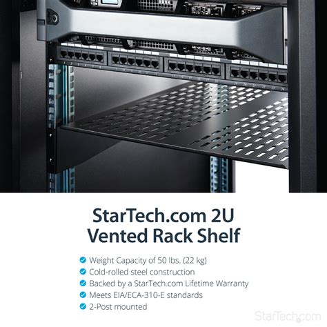 2u Server Rack Shelf Universal Vented Rack Mount