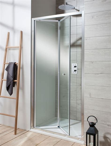 A pocket door won't work. Edge Bifold Shower Door in Framed | Luxury bathrooms UK ...