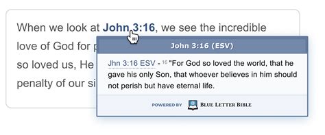 BLB ScriptTagger (Blue Letter Bible)