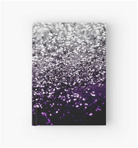 Dark Night Purple Black Silver Glitter 1 Shiny Decor Art