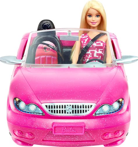 Best Buy Mattel Barbie Doll And Glam Convertible Car Pink Djr55
