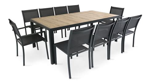 Table jardin aluminium et céramique  Oviala  Table et chaises de