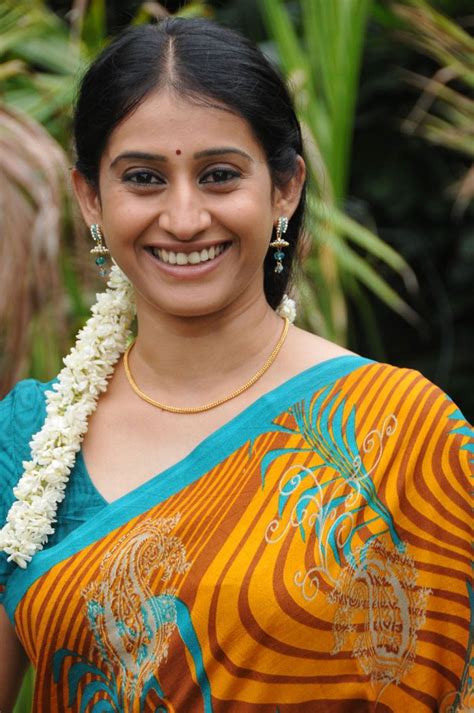 Telugu Tv Serial Actress Meena In Yellow Saree Picture Gallery Photos