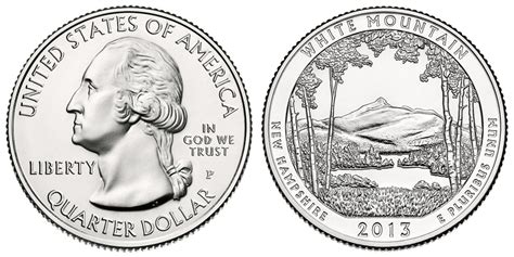 2013 P White Mountain Quarter Coin Value Prices Photos And Info