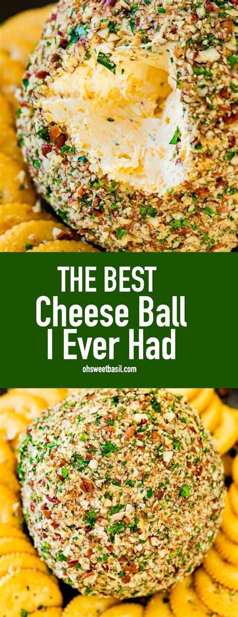 The Best Cheese Ball I Ever Had Oh Sweet Basil Recipe Best Cheese