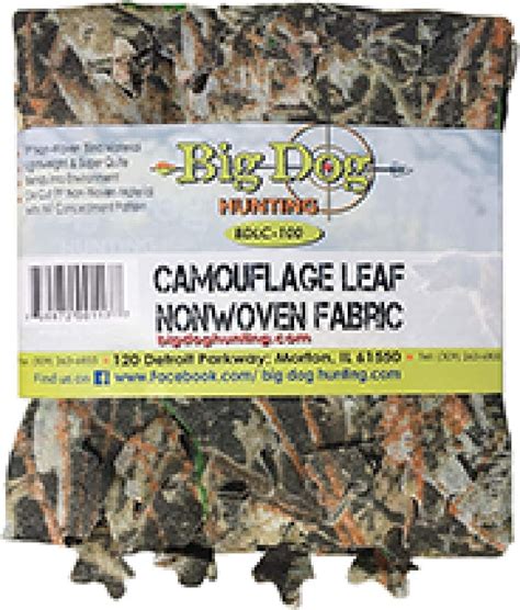 Big Dog Hunting Leafy Camo Nonwoven Fabric Bdlc 100 Leafy