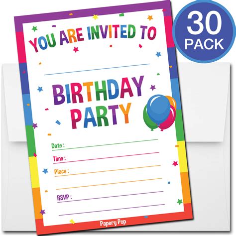 Download Childrens Birthday Party Invitations Background Free
