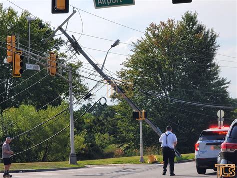 TRAFFIC ALERT: Accident takes out pole, wires on Airport Road in